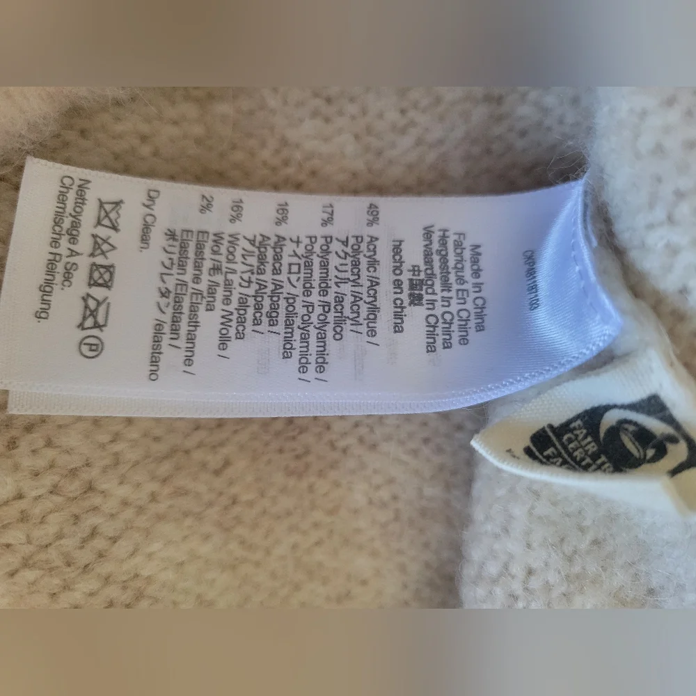 Madewell Brushed Checkerboard Fair Isle Sweater Size M - Picture 5 of 7